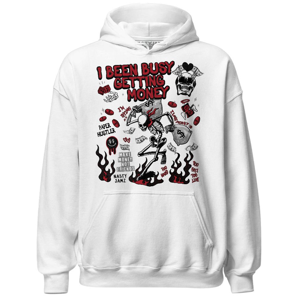 Bred-Velvet-11s-NastyJamz-Hoodie-Match-Busy-Getting-Money-Skull