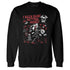 Bred-Velvet-11s-NastyJamz-Sweatshirt-Match-Busy-Getting-Money-Skull
