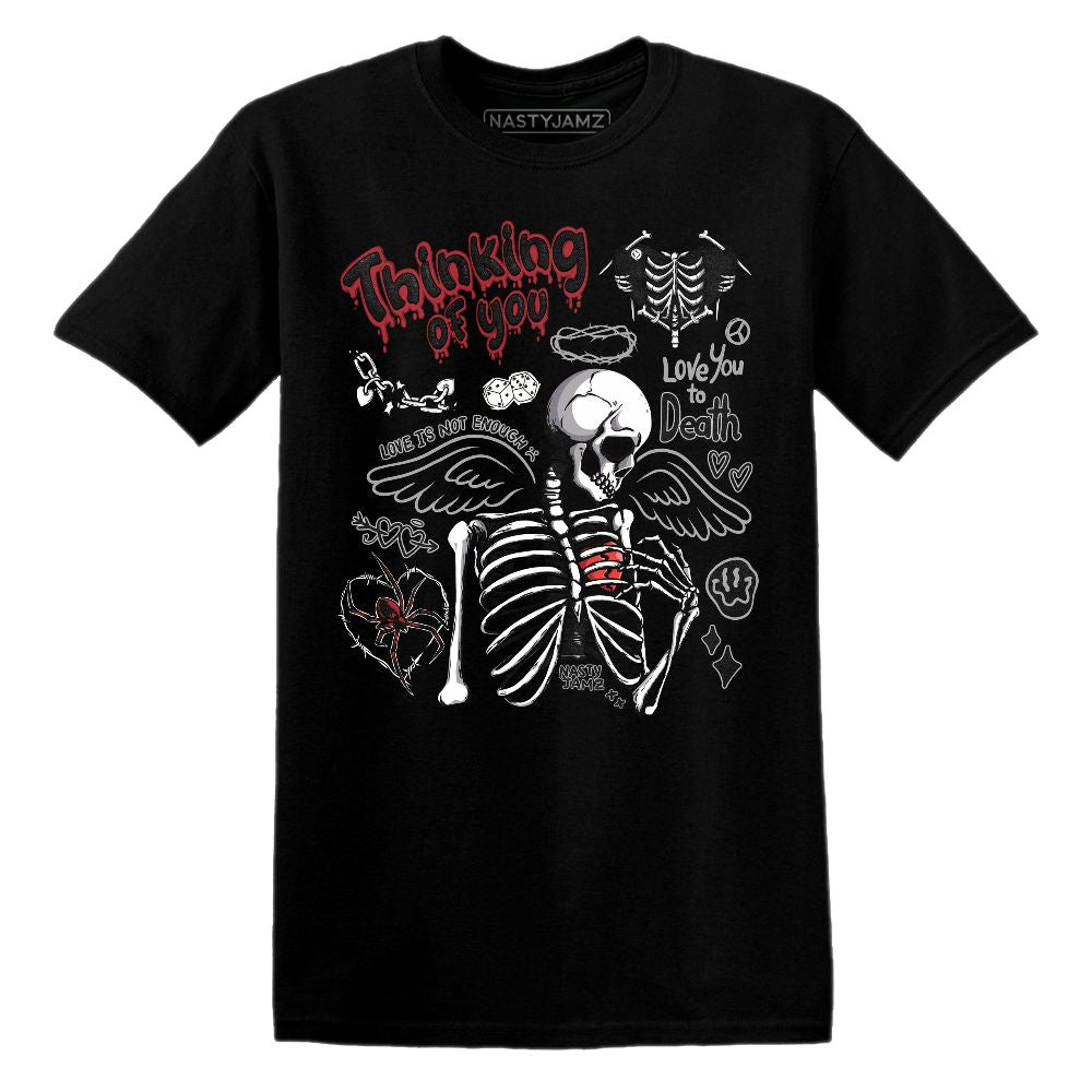 Thinking Of You.AJ 11 Bred Velvet.NastyJamz Website T-Shirt 2D