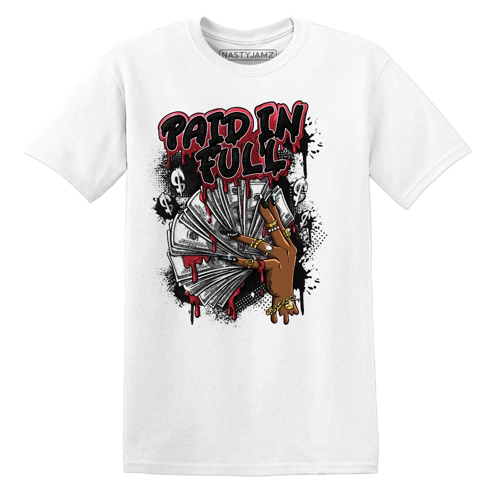 Paid In Full.AJ 11 Bred Velvet.NastyJamz Website T-Shirt 2D