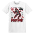 Dirty Love Skull.AJ 11 Bred Velvet.NastyJamz Website T-Shirt 2D