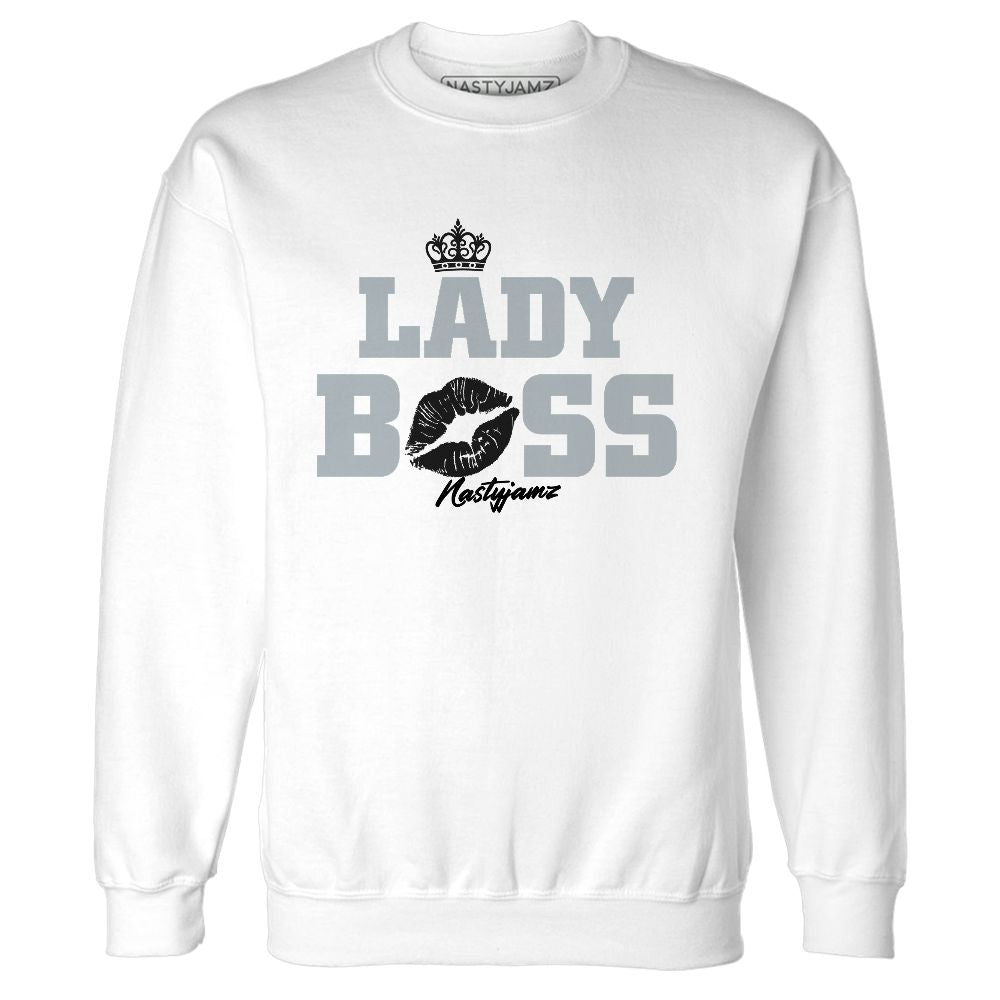 Wolf-Grey-12s-NastyJamz-Sweatshirt-Match-Lady-Boss