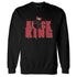 Bred-Velvet-11s-NastyJamz-Sweatshirt-Match-Black-King-Crown
