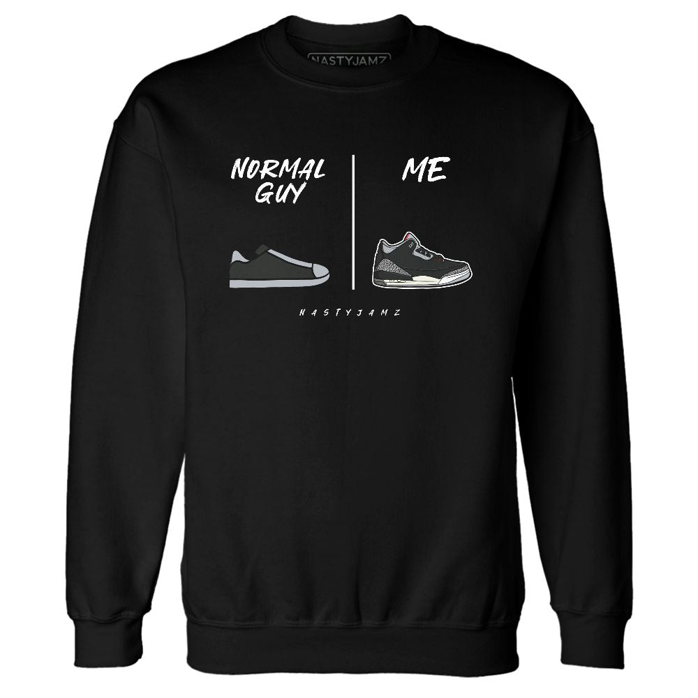 Black-Cement-3s-NastyJamz-Sweatshirt-Match-Normal-Guy-Shoe