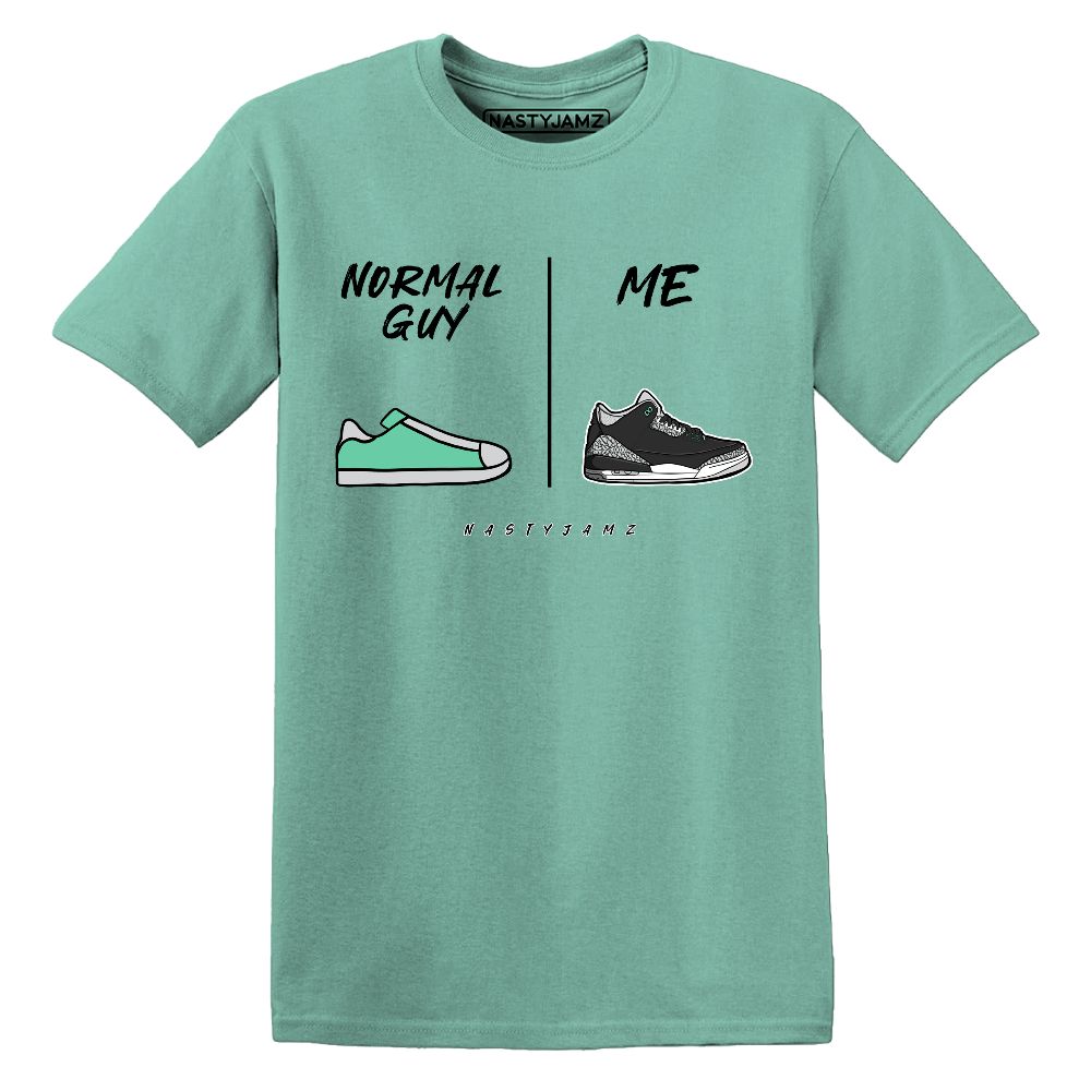 Green-Glow-3s-NastyJamz-Premium-T-Shirt-Match-Normal-Guy-Shoe