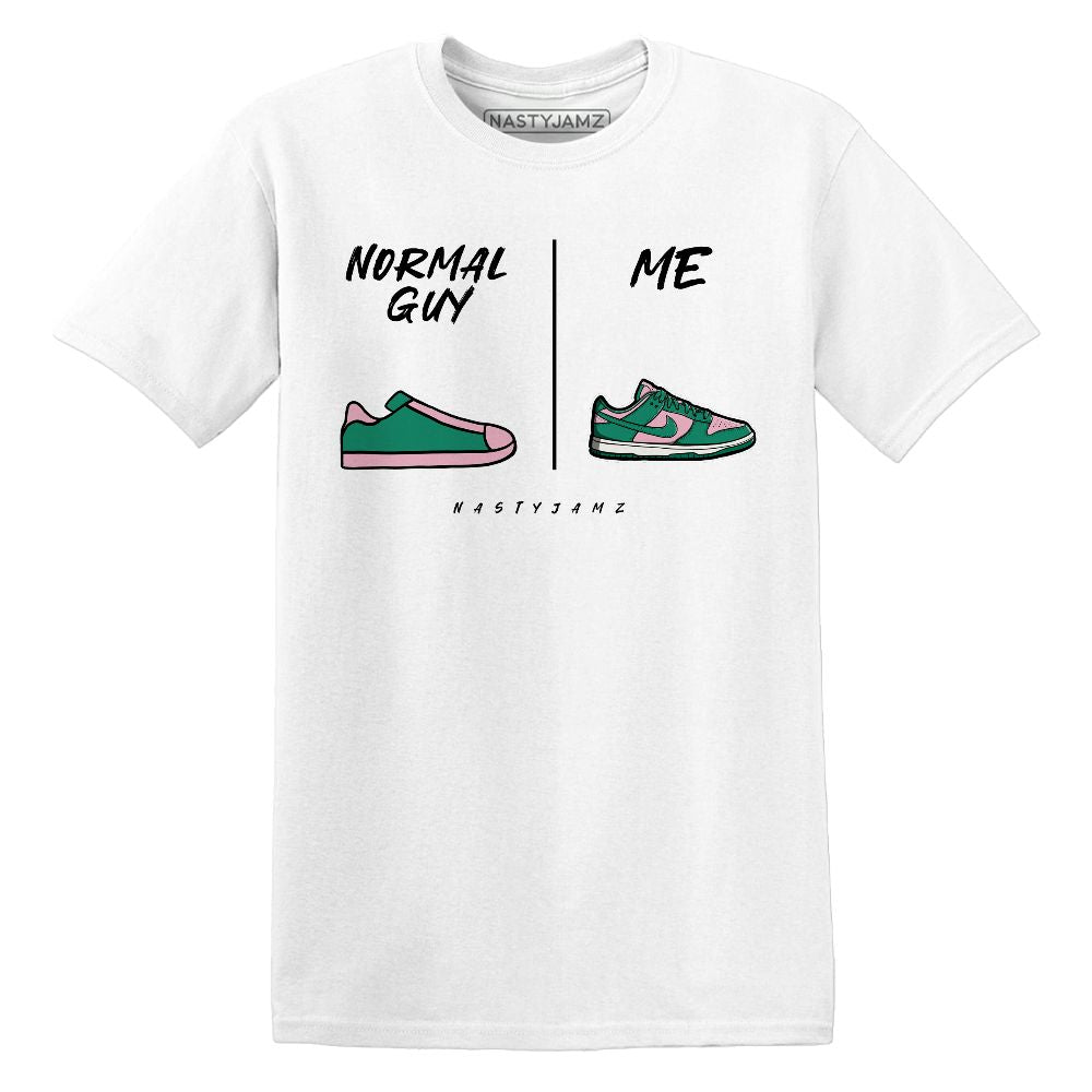 Dunk-Soft-Pink-Malachite-NastyJamz-T-Shirt-Match-Normal-Guy-Shoe