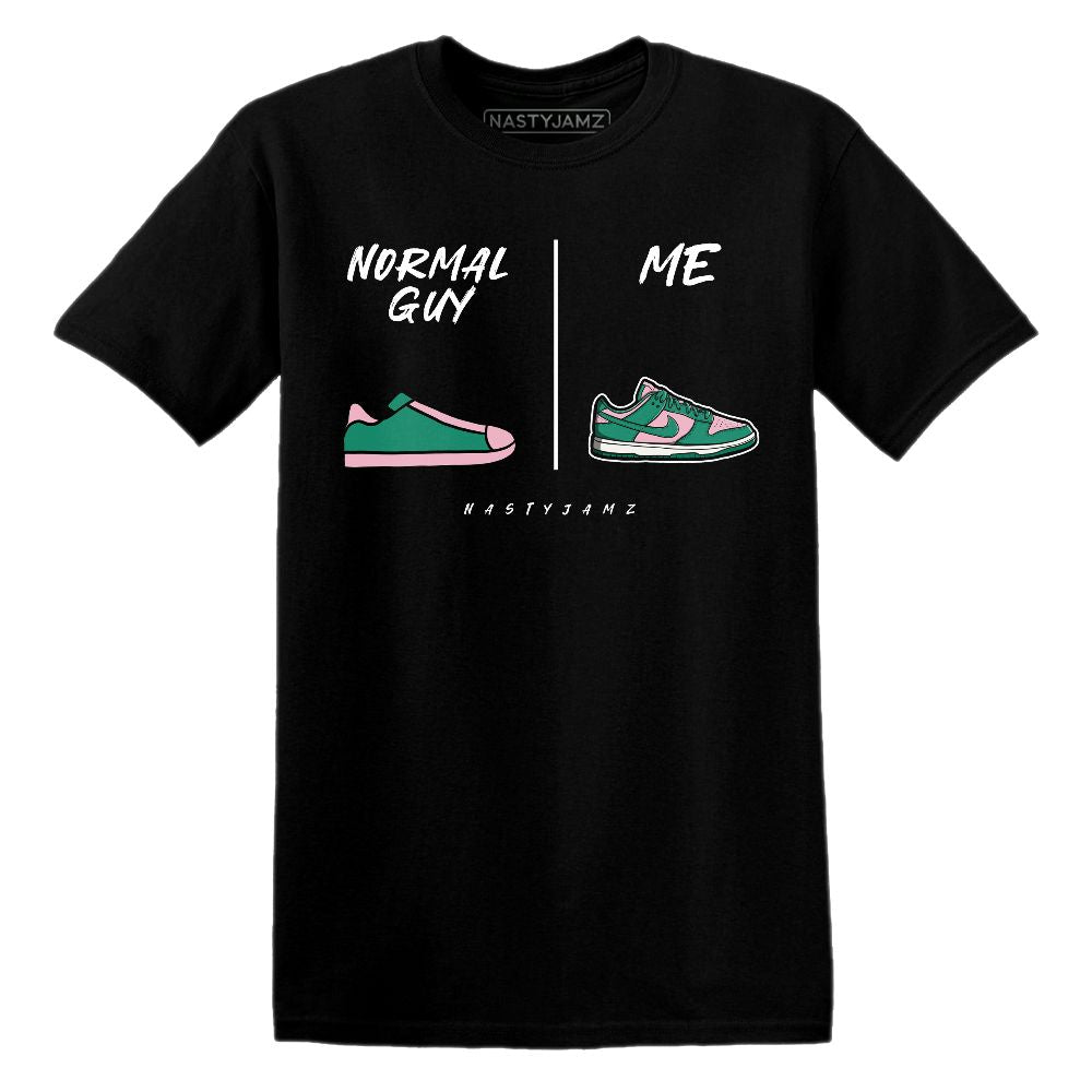 Dunk-Soft-Pink-Malachite-NastyJamz-T-Shirt-Match-Normal-Guy-Shoe