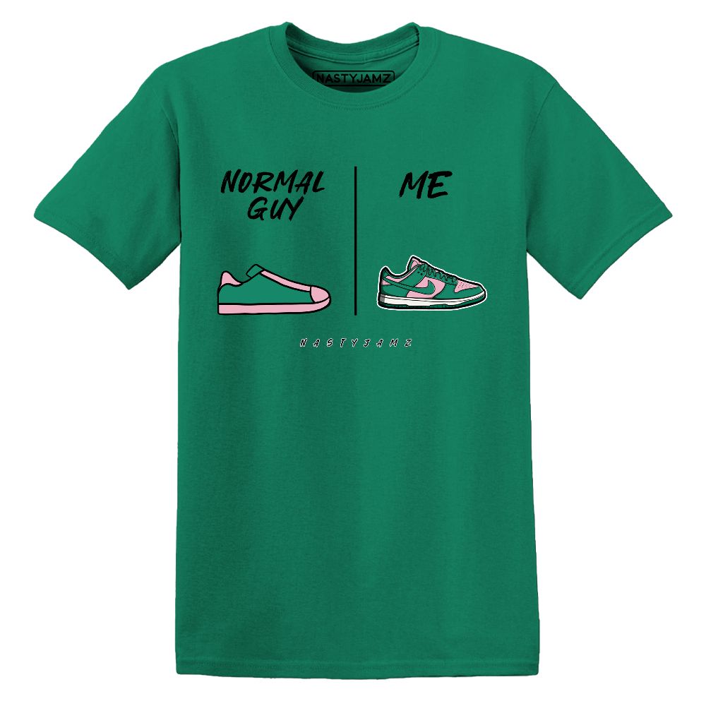 Dunk-Soft-Pink-Malachite-NastyJamz-Premium-T-Shirt-Match-Normal-Guy-Shoe