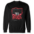 Bred-Velvet-11s-NastyJamz-Sweatshirt-Match-Born-To-Rule