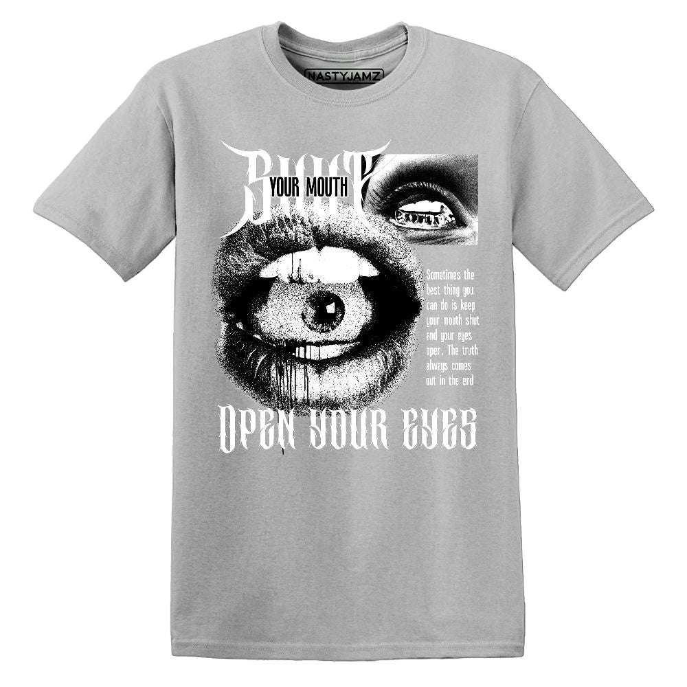 White-Thunder-4s-NastyJamz-T-Shirt-Match-Shut-Your-Mouth