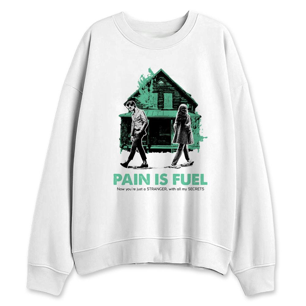 Green-Glow-1s-NastyJamz-Sweatshirt-Match-Pain-Is-Fuel