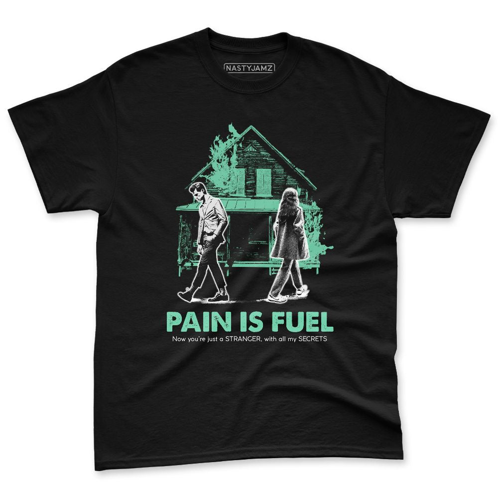 Green-Glow-3s-NastyJamz-Premium-T-Shirt-Match-Pain-Is-Fuel