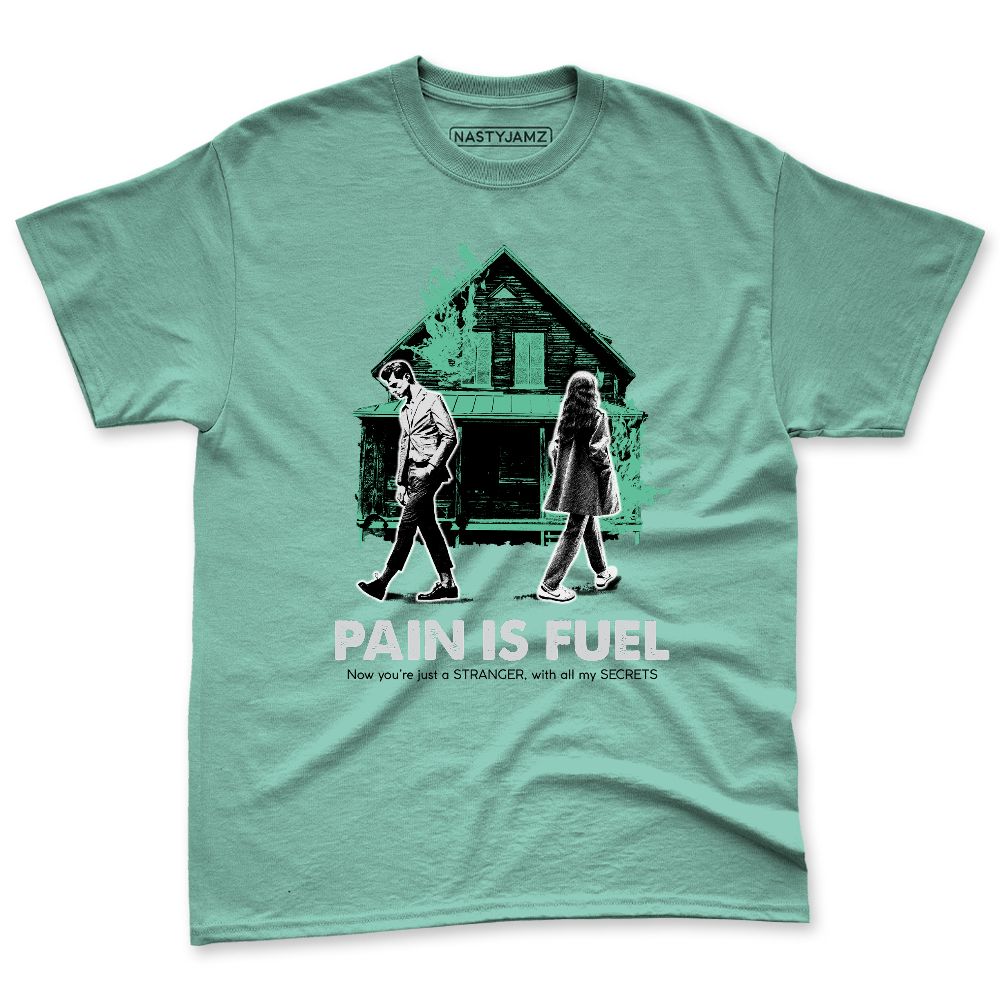 Green-Glow-3s-NastyJamz-Premium-T-Shirt-Match-Pain-Is-Fuel
