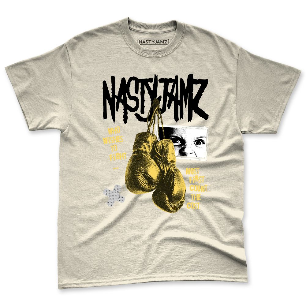 PT-Metallic-Gold-White-12s-NastyJamz-Premium-T-Shirt-Match-Fight-Count-Cost