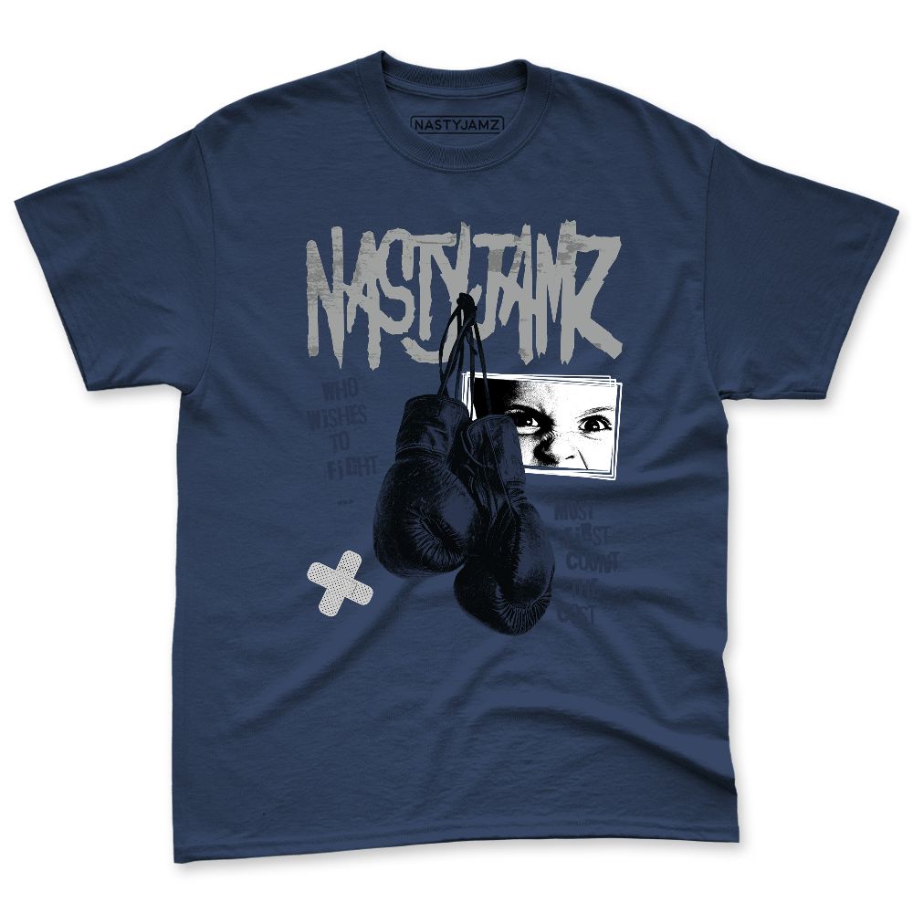 VaporMax-Metallic-Navy-Midnight-NastyJamz-Premium-T-Shirt-Match-Fight-Count-Cost