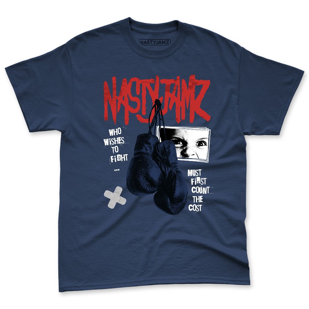 VaporMax-Gold-Navy-Midnight-NastyJamz-Premium-T-Shirt-Match-Fight-Count-Cost