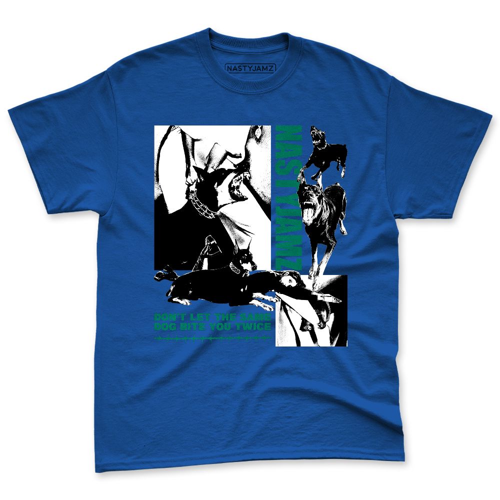 Dunk-Royal-Malachite-NastyJamz-Premium-T-Shirt-Match-Dont-Let-Dog-Bite
