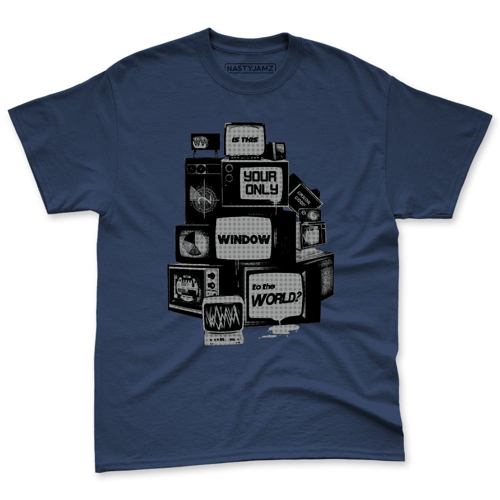 VaporMax-Metallic-Navy-Midnight-NastyJamz-Premium-T-Shirt-Match-Television