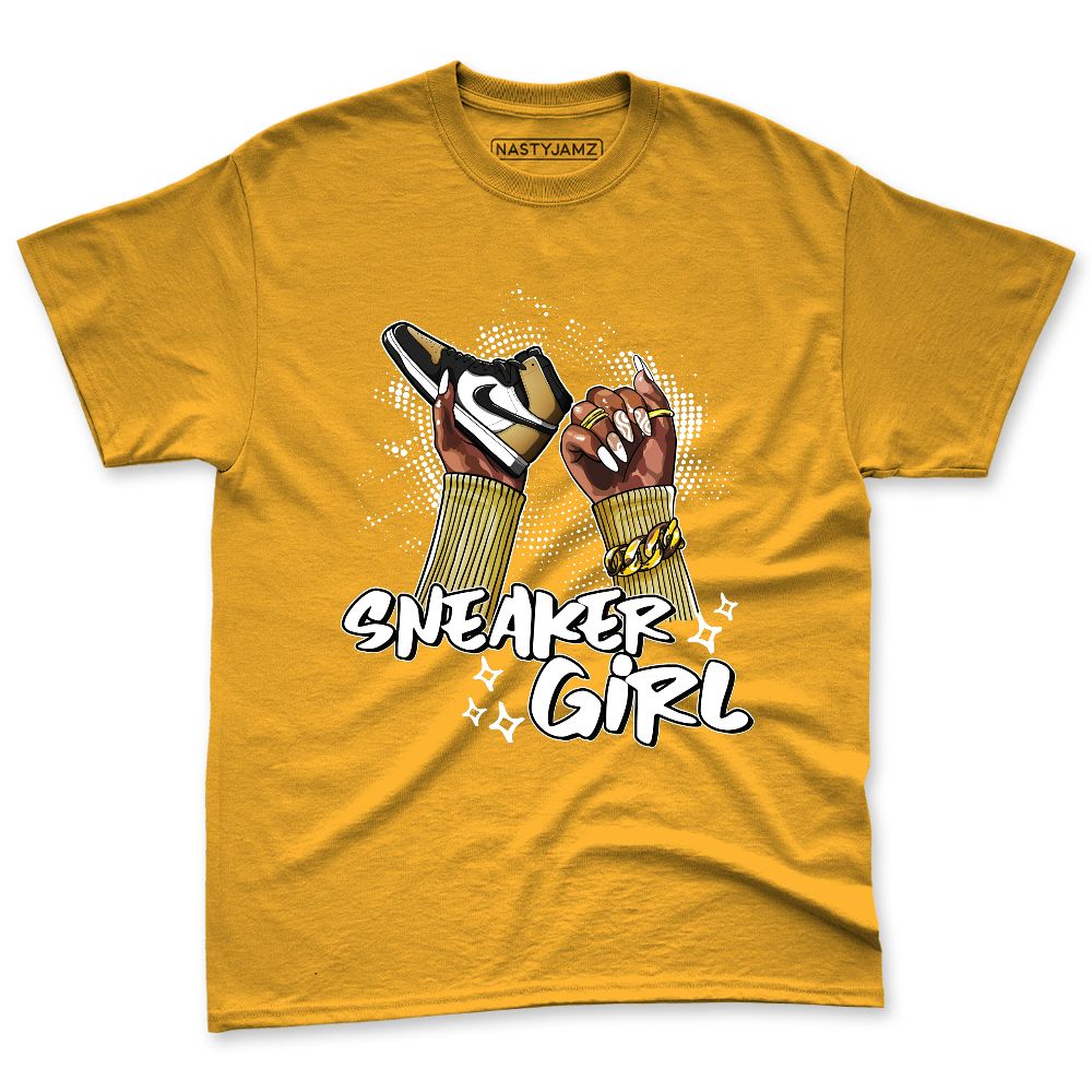 High Golf Gold Toe 1s NastyJamz Premium Tee Match Sneaker Girl Nail