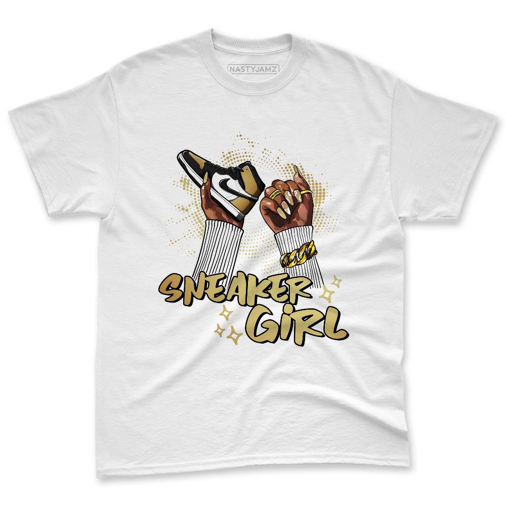 High Golf Gold Toe 1s NastyJamz Premium Tee Match Sneaker Girl Nail