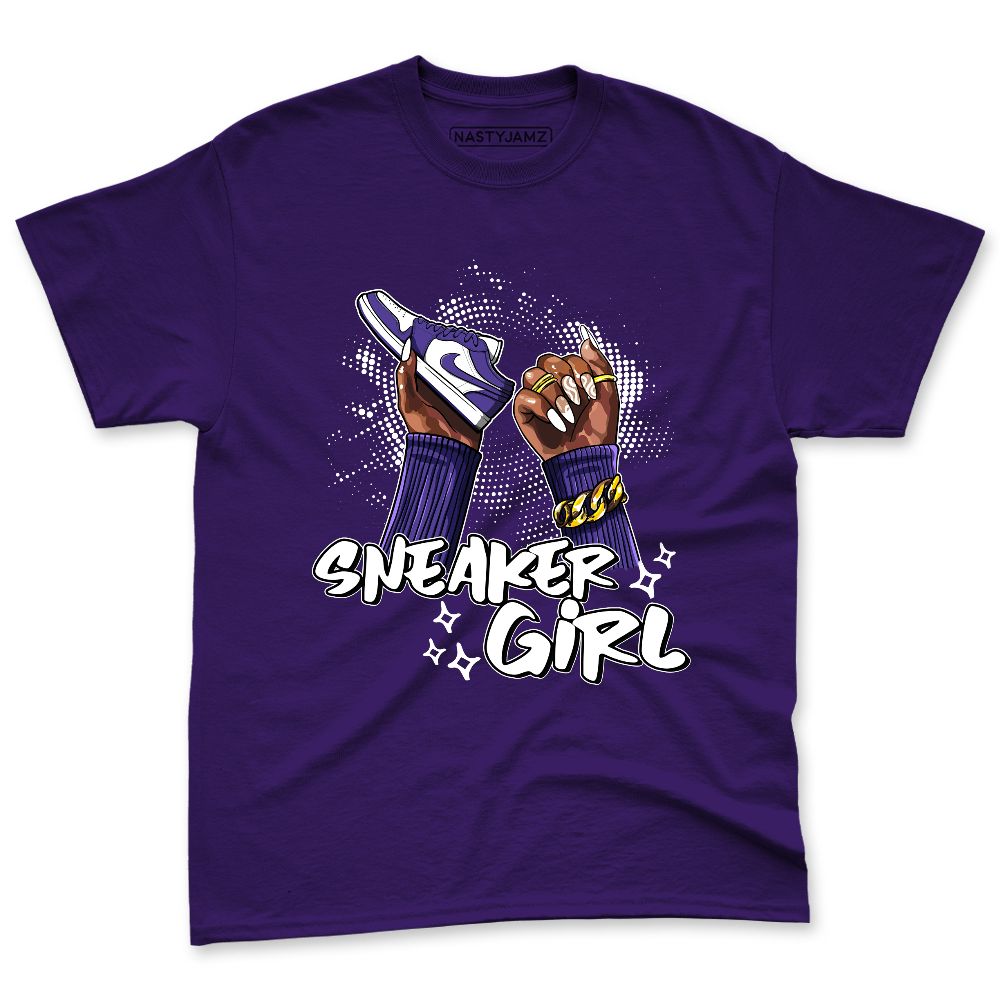 Psychic Purple 1s NastyJamz Premium T-Shirt Match Sneaker Girl Nail