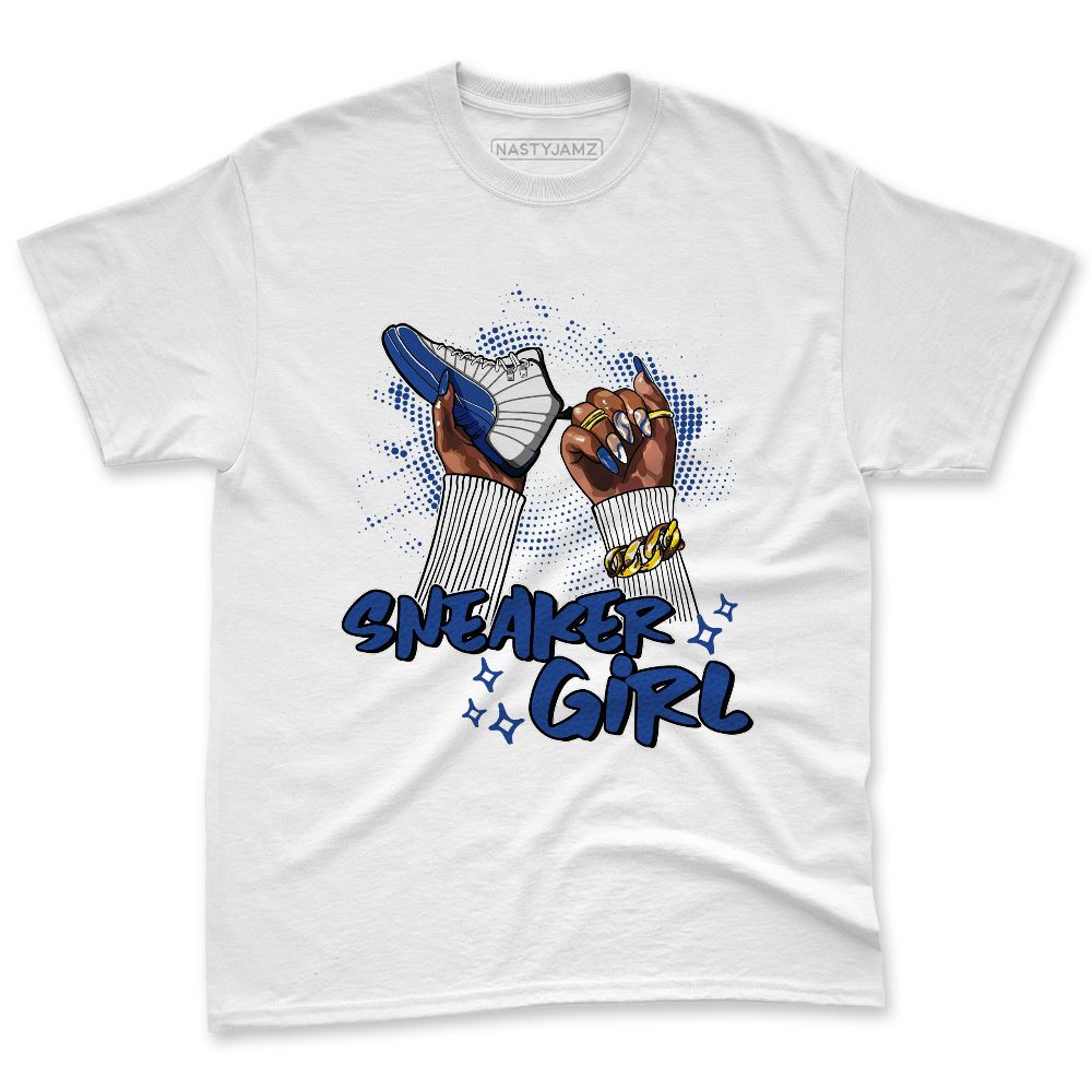 Blueberry 12s NastyJamz Premium T-Shirt Match Sneaker Girl Nail
