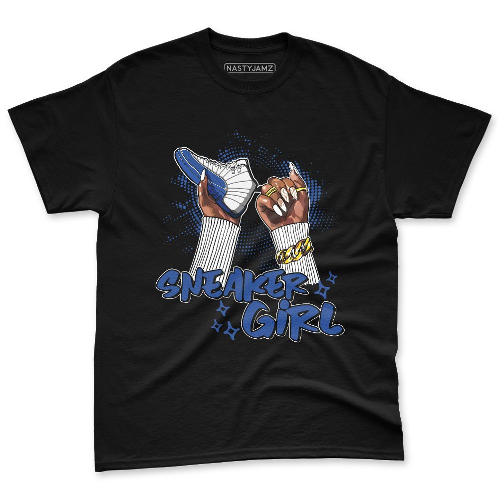 Blueberry 12s NastyJamz Premium T-Shirt Match Sneaker Girl Nail