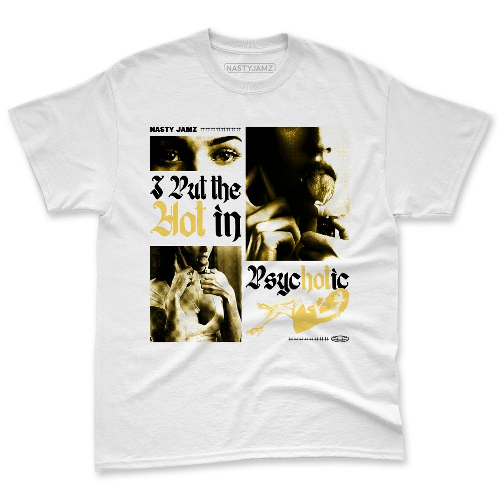 PT-Metallic-Gold-White-12s-NastyJamz-Premium-T-Shirt-Match-Hot-In-Psychotic