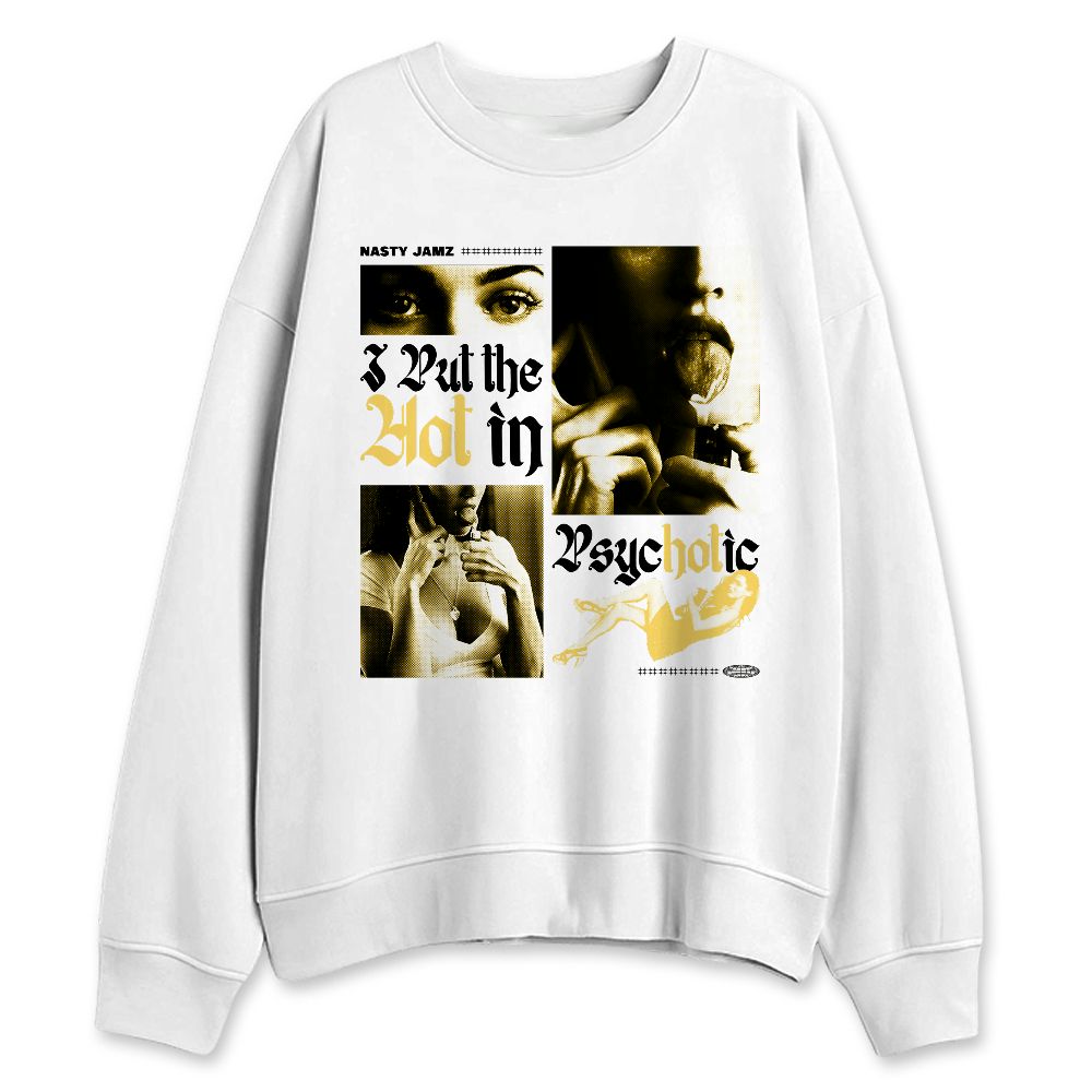 PT-Metallic-Gold-White-12s-NastyJamz-Sweatshirt-Match-Hot-In-Psychotic
