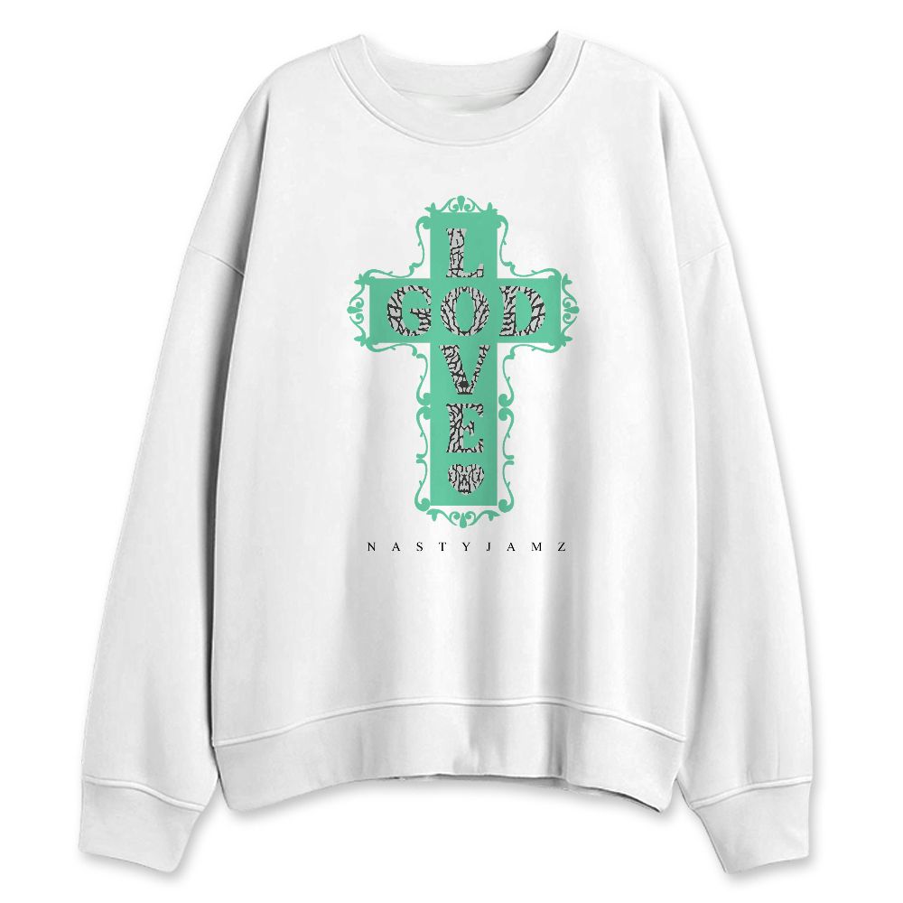 Green-Glow-3s-NastyJamz-Sweatshirt-Match-God-Love