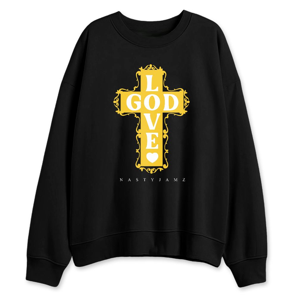Yellow-Ochre-6s-NastyJamz-Sweatshirt-Match-God-Love