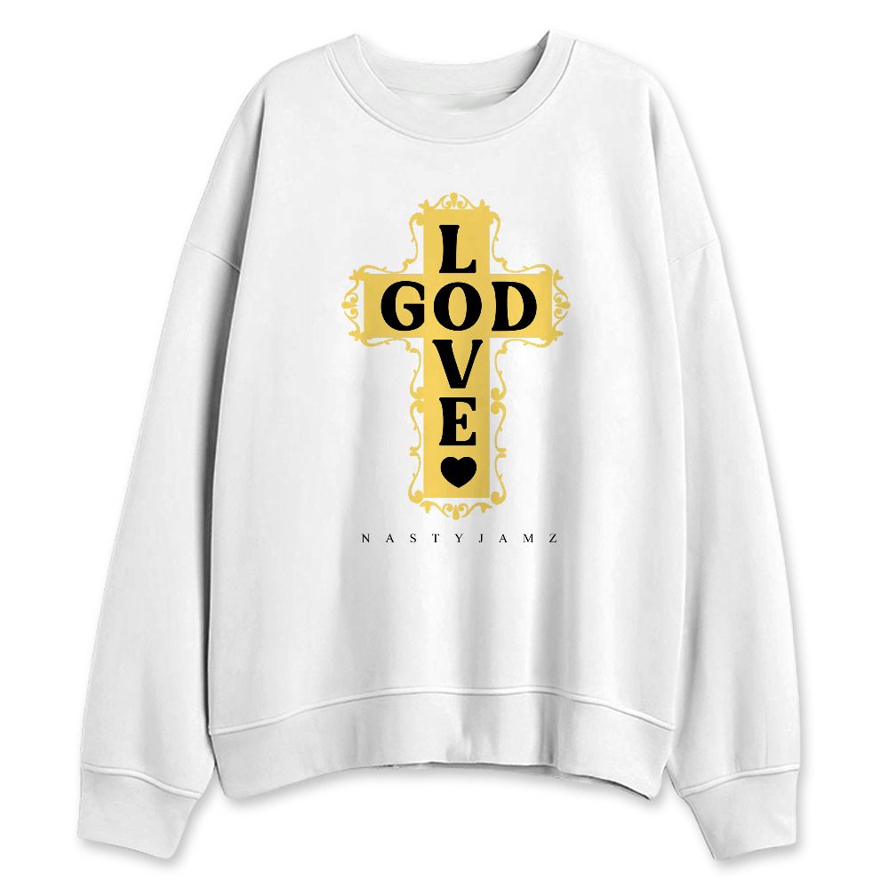 PT-Metallic-Gold-White-12s-NastyJamz-Sweatshirt-Match-God-Love