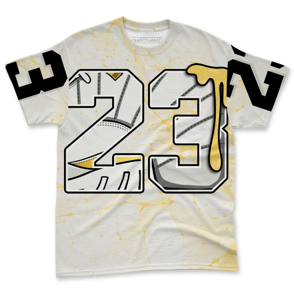 PT-Metallic-Gold-White-12s-NastyJamz-T-Shirt-Match-23-Sneaker-All-Over-Print