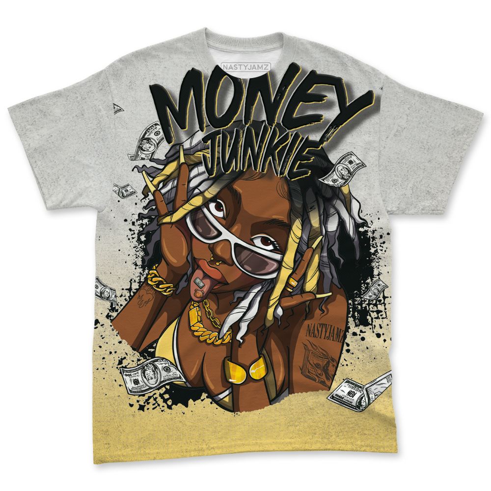 PT-Metallic-Gold-White-12s-NastyJamz-T-Shirt-Match-Soney-Junkie-All-Over-Print