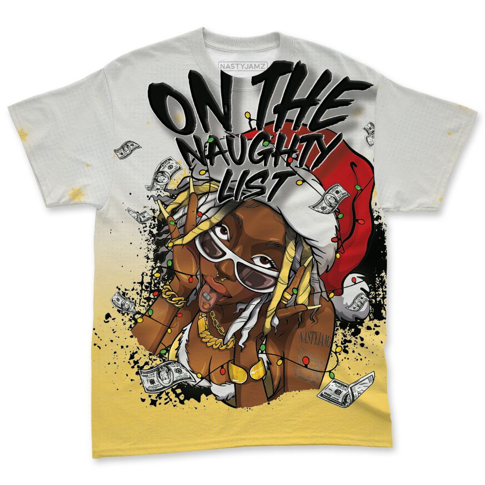 PT-Metallic-Gold-White-12s-NastyJamz-T-Shirt-Match-Smas-Naughty-List-All-Over-Print