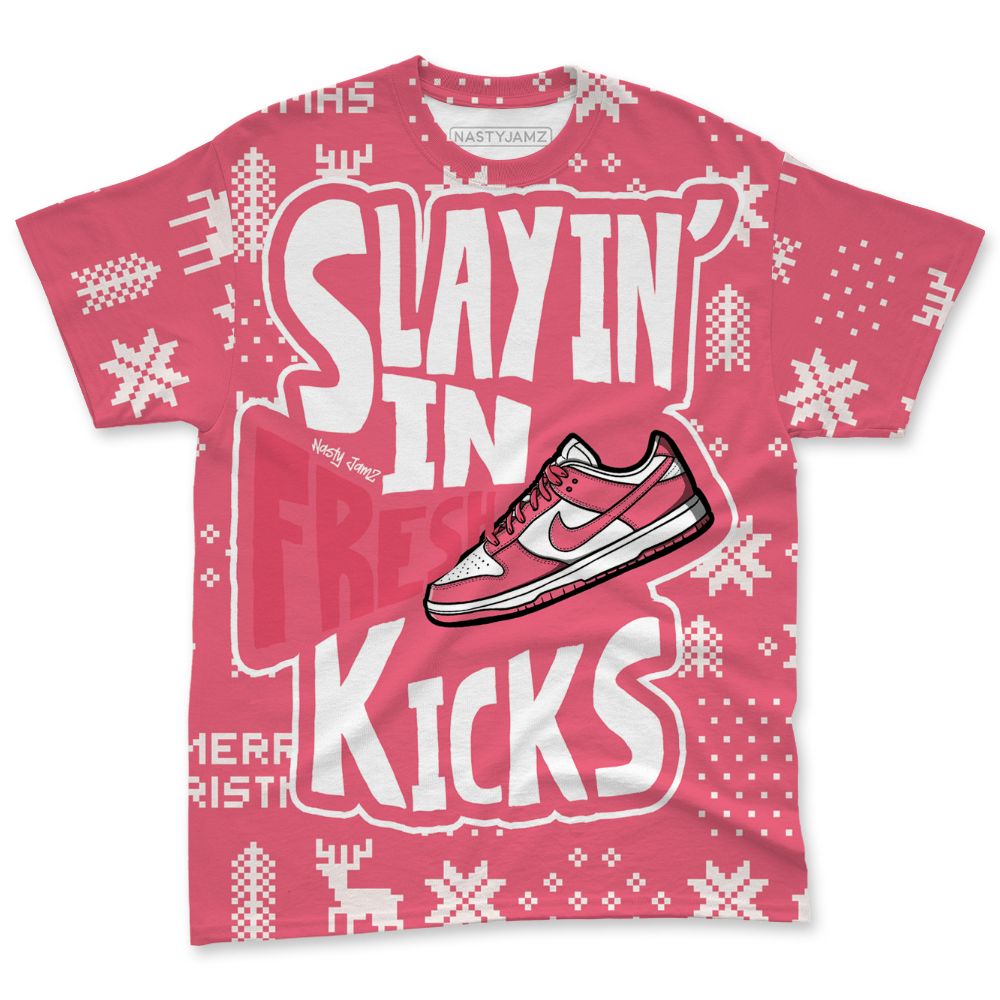Dunk-Next-NatureAster-Pink-NastyJamz-T-Shirt-Match-Slayin-Kicks-All-Over-Print