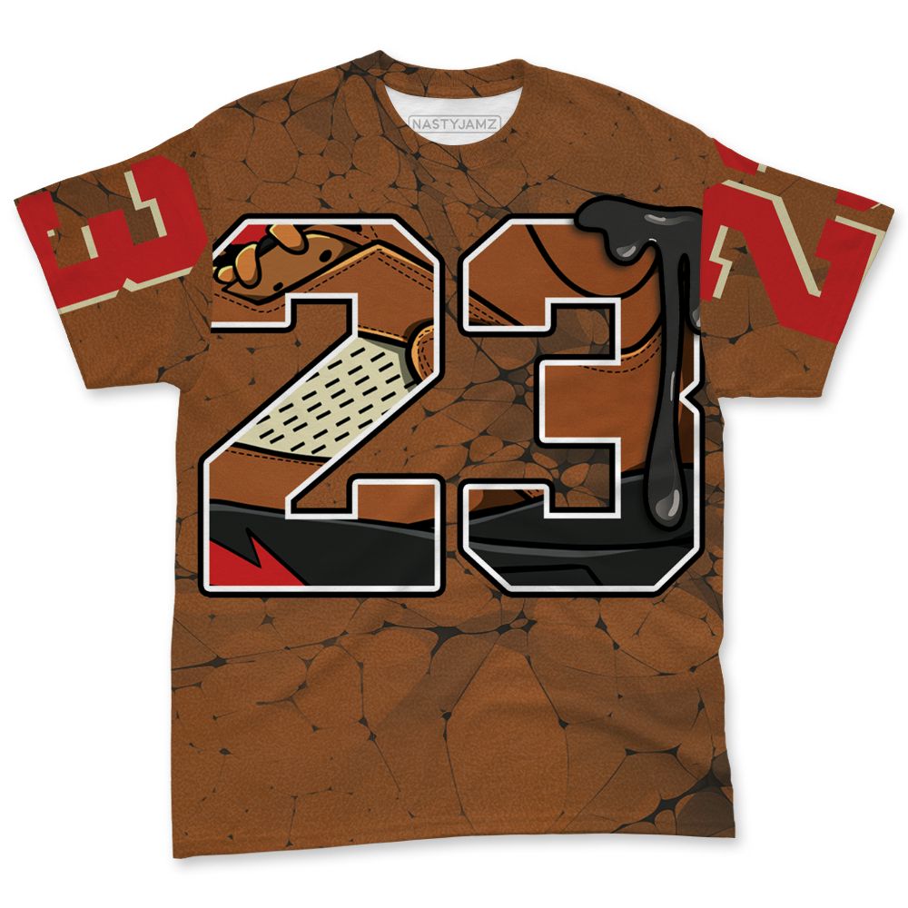 Archaeo-Brown-5s-NastyJamz-T-Shirt-Match-23-Sneaker-All-Over-Print