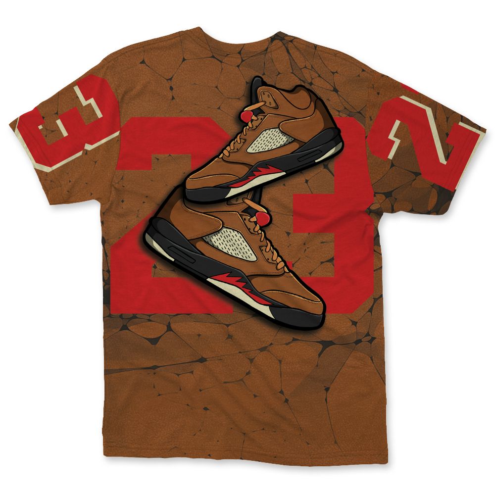 Archaeo-Brown-5s-NastyJamz-T-Shirt-Match-23-Sneaker-All-Over-Print