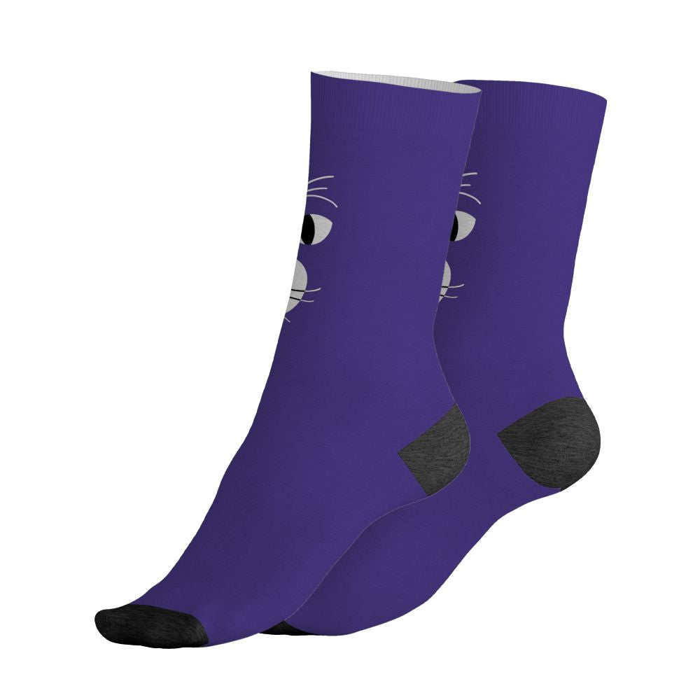 Psychic-Purple-1s-NastyJamz-Socks-Match-Meow-All-Over-Print
