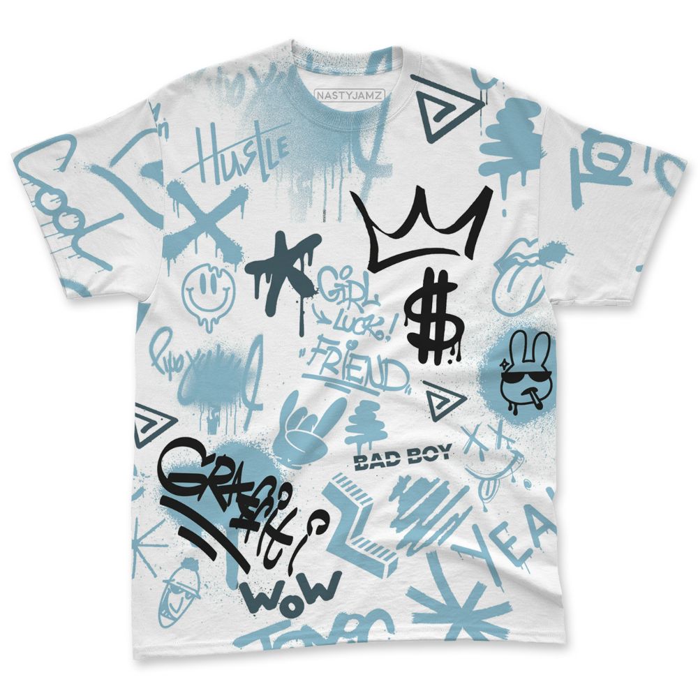 Legend-Blue-11s-NastyJamz-T-Shirt-Match-Graffiti-King-All-Over-Print-Doodle-Style