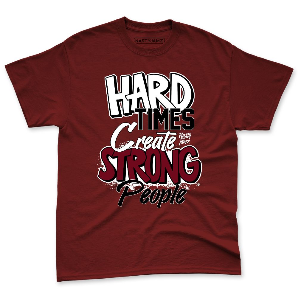 White-Team-Red-1s-NastyJamz-Premium-T-Shirt-Match-Hard-Times