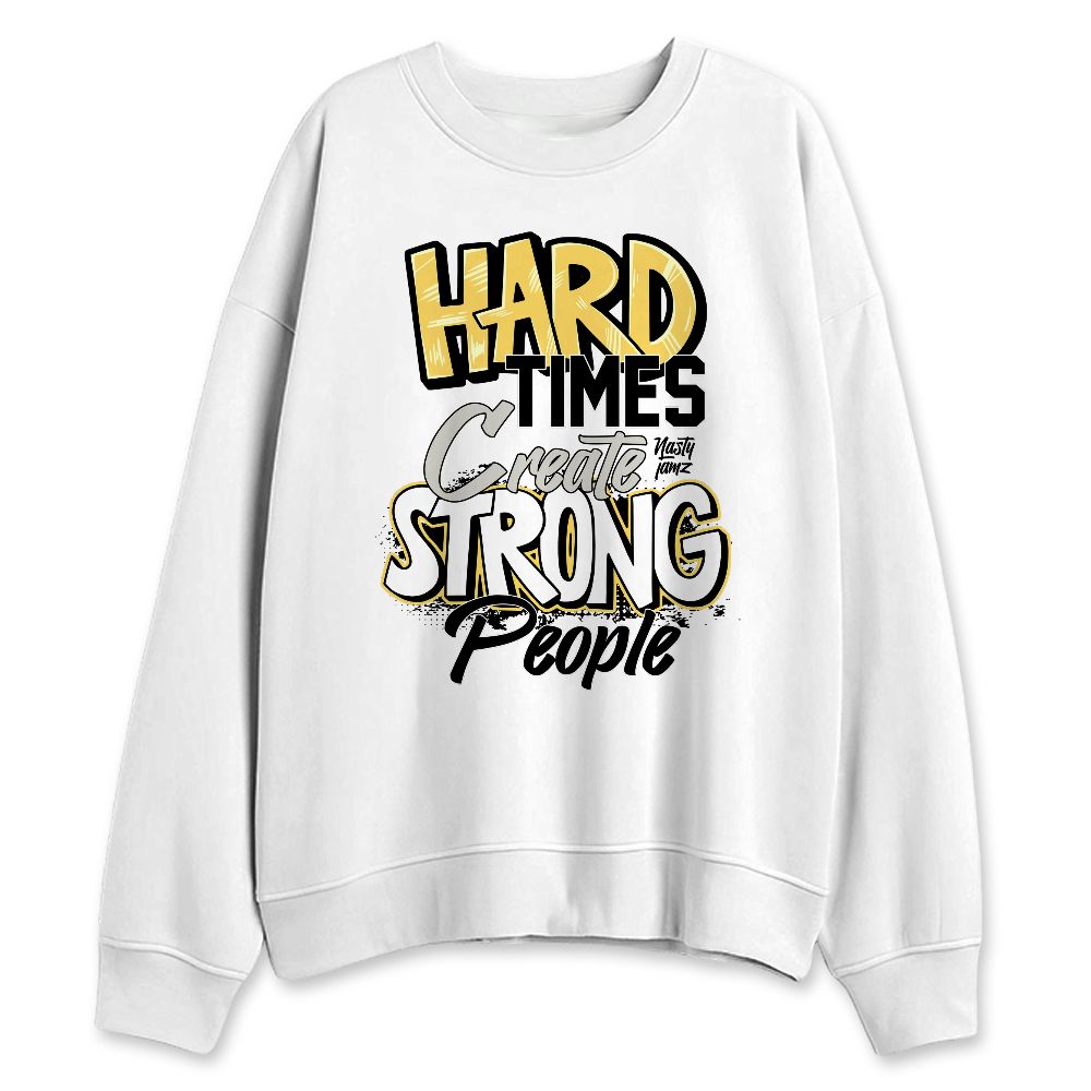 PT-Metallic-Gold-White-12s-NastyJamz-Sweatshirt-Match-Hard-Times