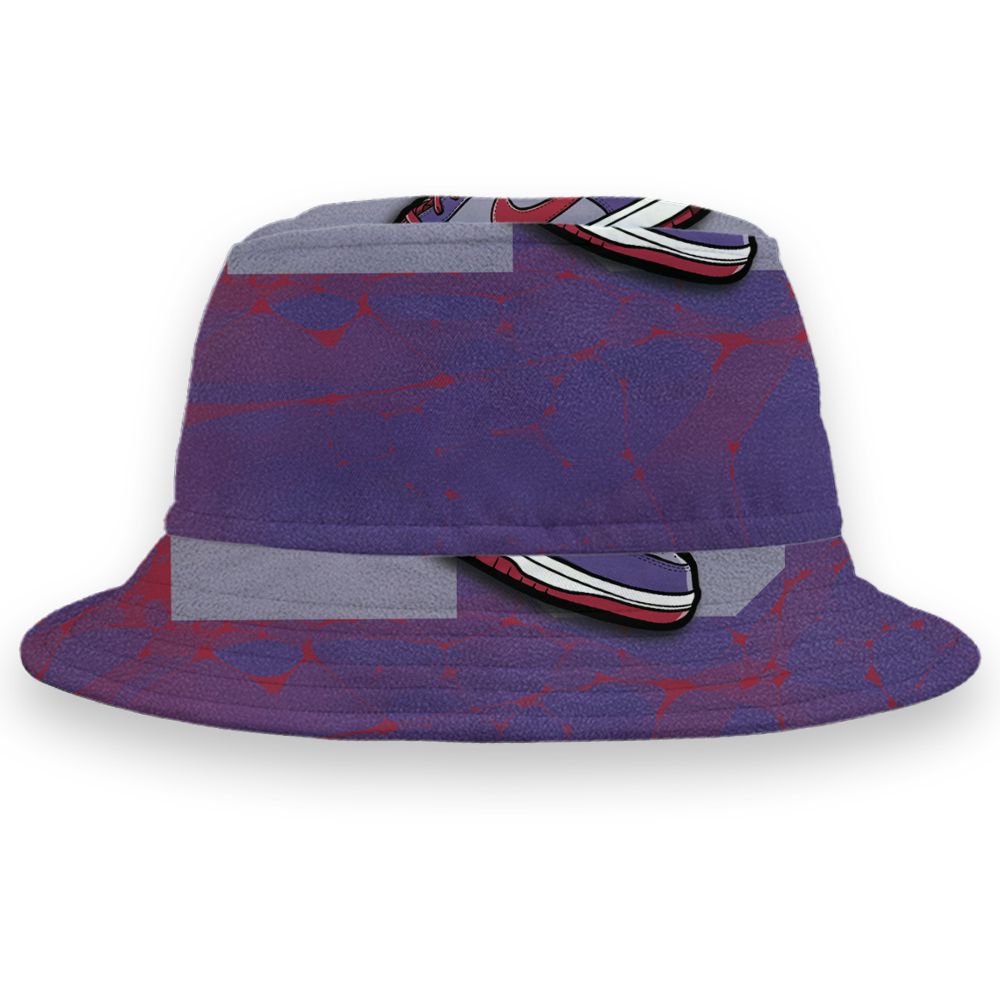 Dunk-Low-Plum-Purple-Red-NastyJamz-Bucket-Hat-Match-23-Sneaker-3D-All-Over-Print
