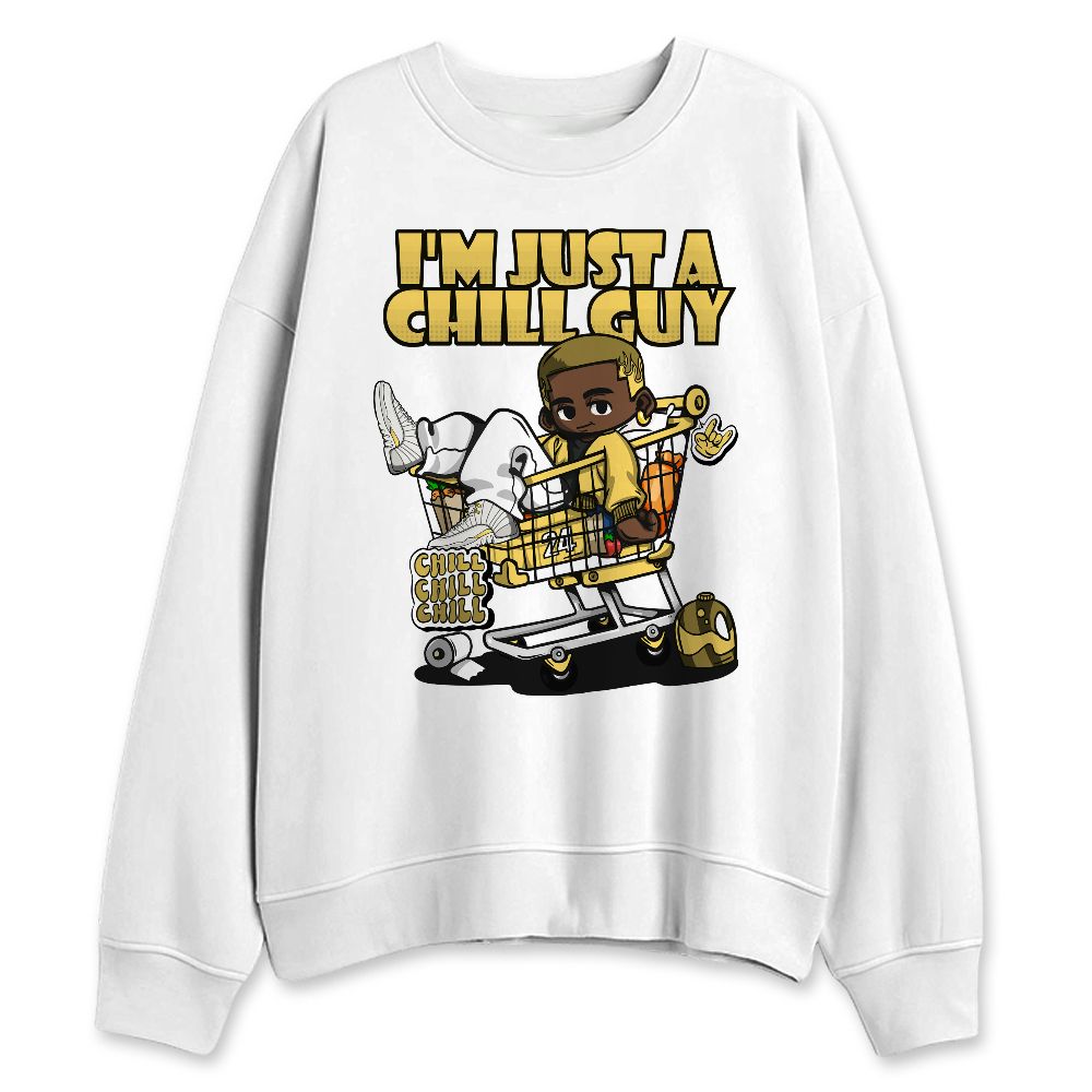 PT-Metallic-Gold-White-12s-NastyJamz-Sweatshirt-Match-Chill-Guy-Sneaker