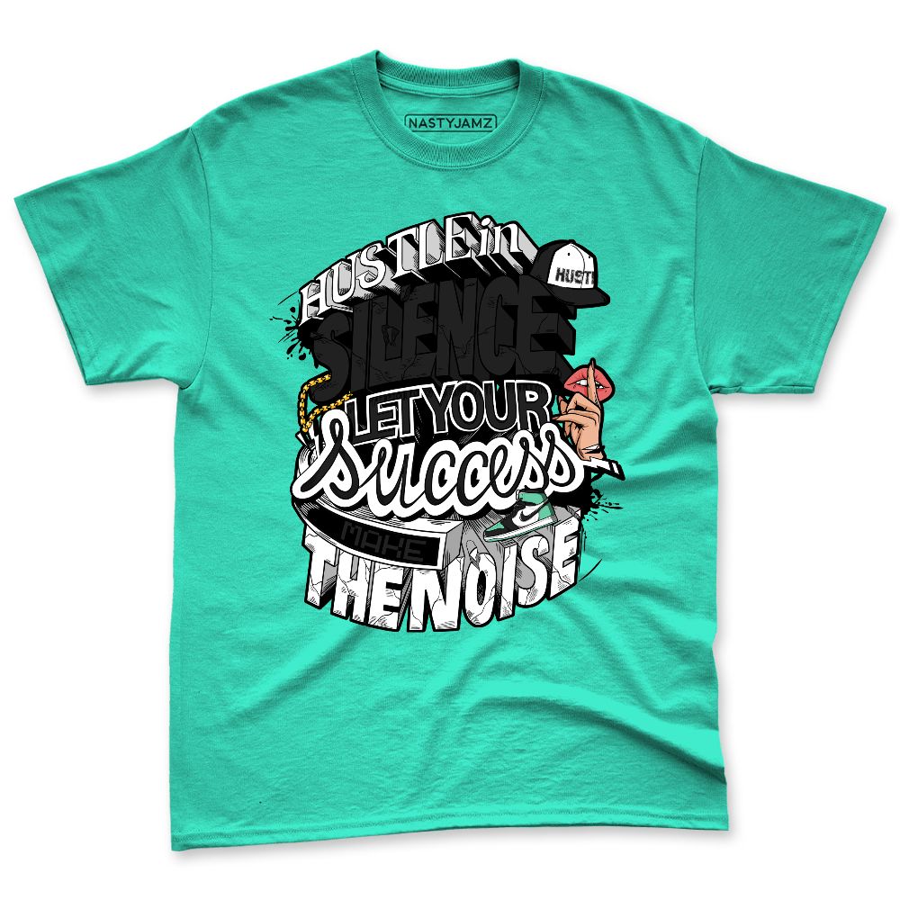 Green-Glow-1s-NastyJamz-Premium-T-Shirt-Match-Hustle-Silence