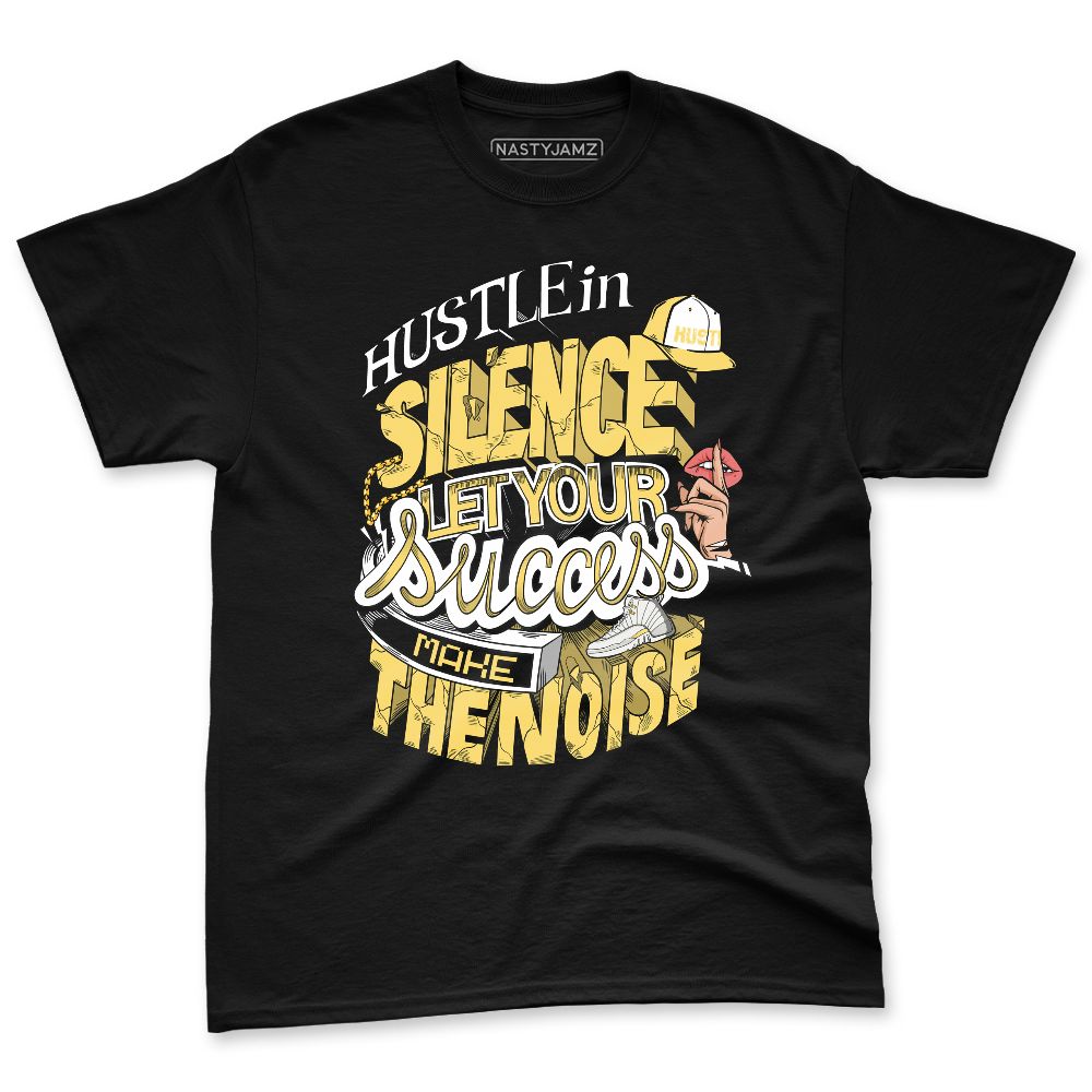 PT-Metallic-Gold-White-12s-NastyJamz-Premium-T-Shirt-Match-Hustle-Silence