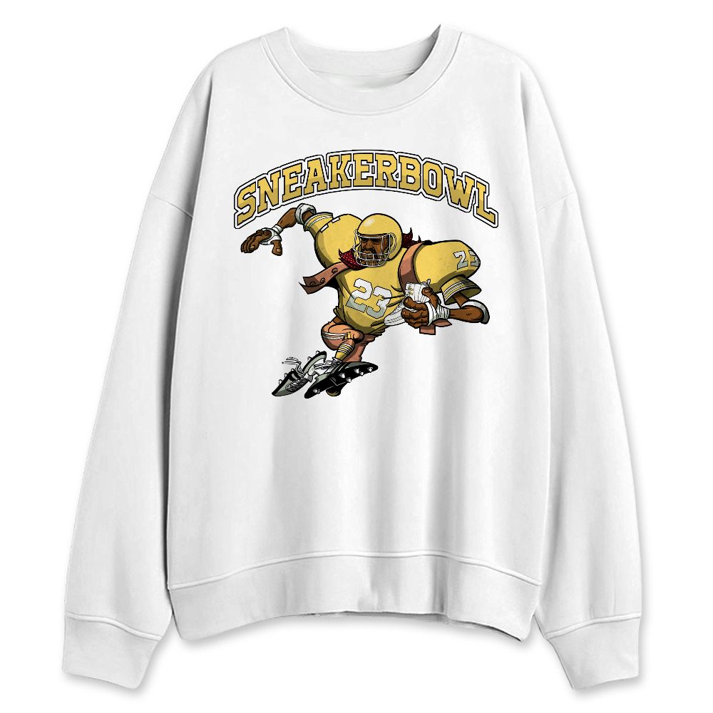 PT-Metallic-Gold-White-12s-NastyJamz-Sweatshirt-Match-SneakerBowl-Cup