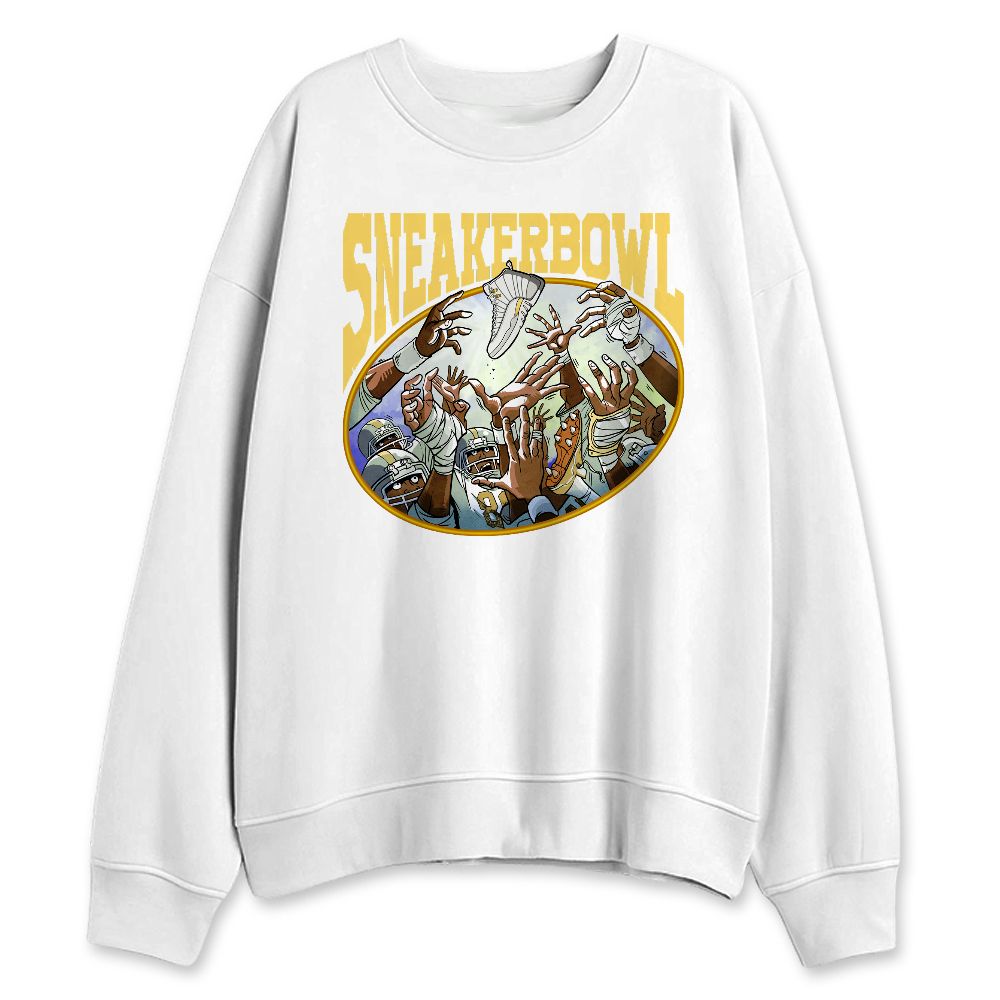 PT-Metallic-Gold-White-12s-NastyJamz-Sweatshirt-Match-SneakerBowl