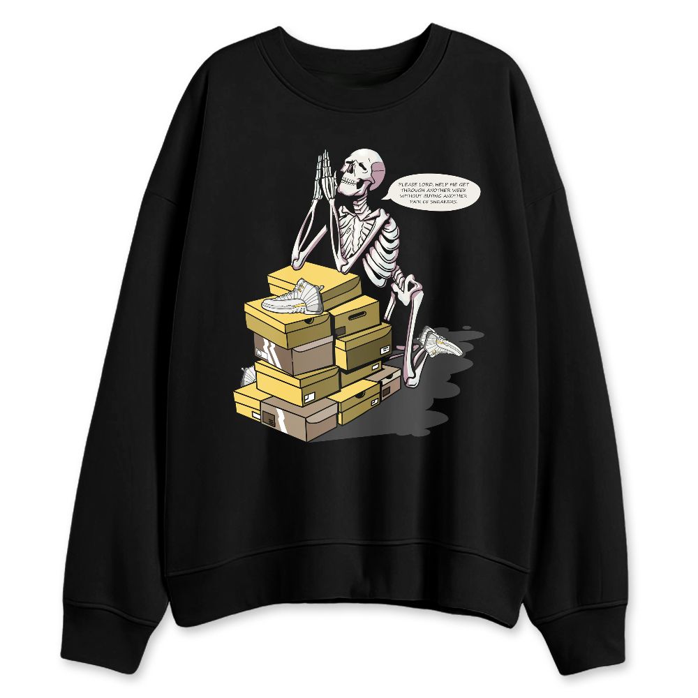 PT-Metallic-Gold-White-12s-NastyJamz-Sweatshirt-Match-Pair-Of-Sneaker