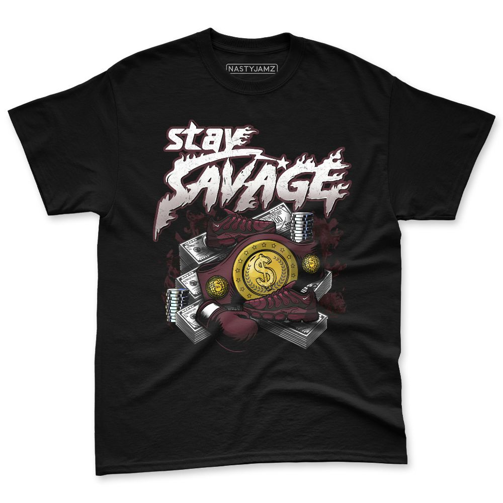 VaporMax-Night-Maron-Burgundy-NastyJamz-Premium-T-Shirt-Match-Stay-Savage